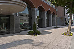 光塩学園前歩道(北海道)使用製品:洗出平板