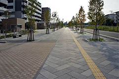 草加松原団地(埼玉県)太平洋プレコン工業 擬石平板
